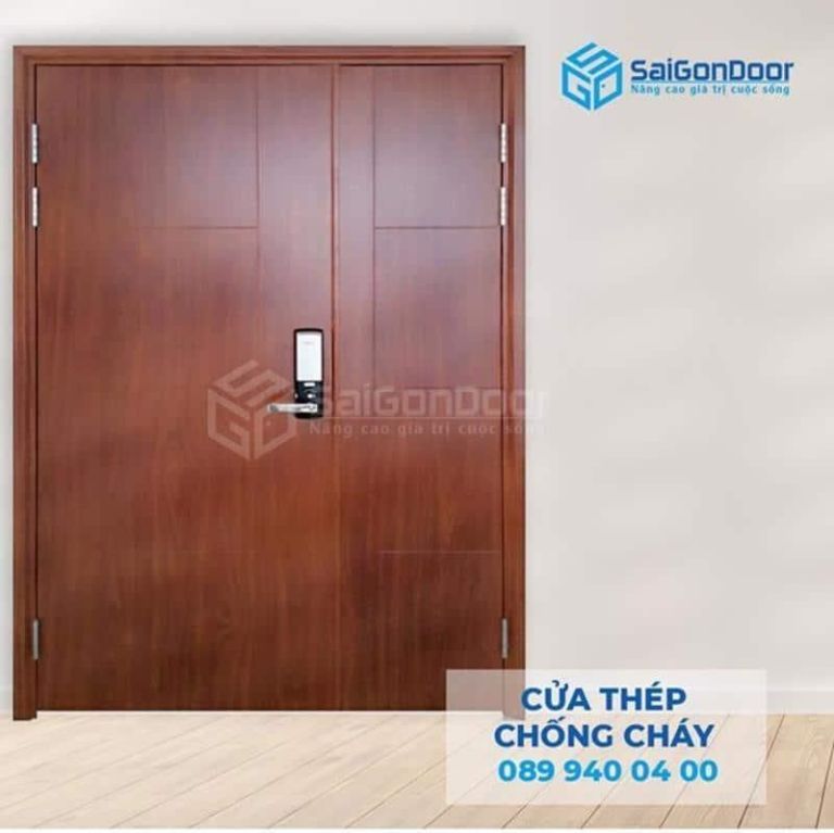 3 mẫu cửa thép vân gỗ thịnh hành nhất năm 2020 13 cua thep van go la gi 6