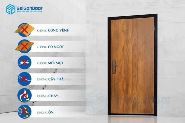 Công dụng cửa gỗ lõi thép