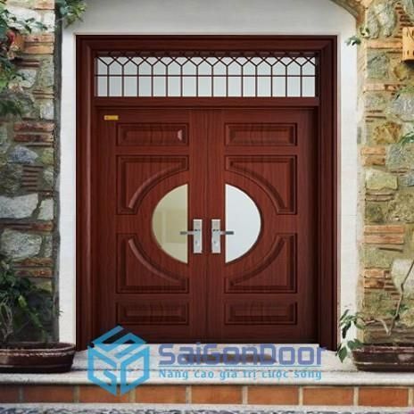 Top 10 mẫu cửa thép vân gỗ cao cấp giá rẻ từ 2.500.000VND/m2 9 gia-cua-thep-chong-chay-van-go-6
