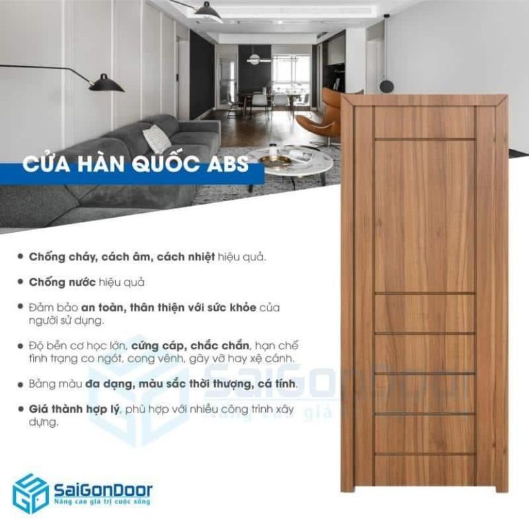 3 LOẠI CỬA PHÙ HỢP CHO CHUNG CƯ CAO CẤP 15 Cửa nhựa Hàn Quốc ABS phù hợp lắp đặt các công trình chung cư cao cấp