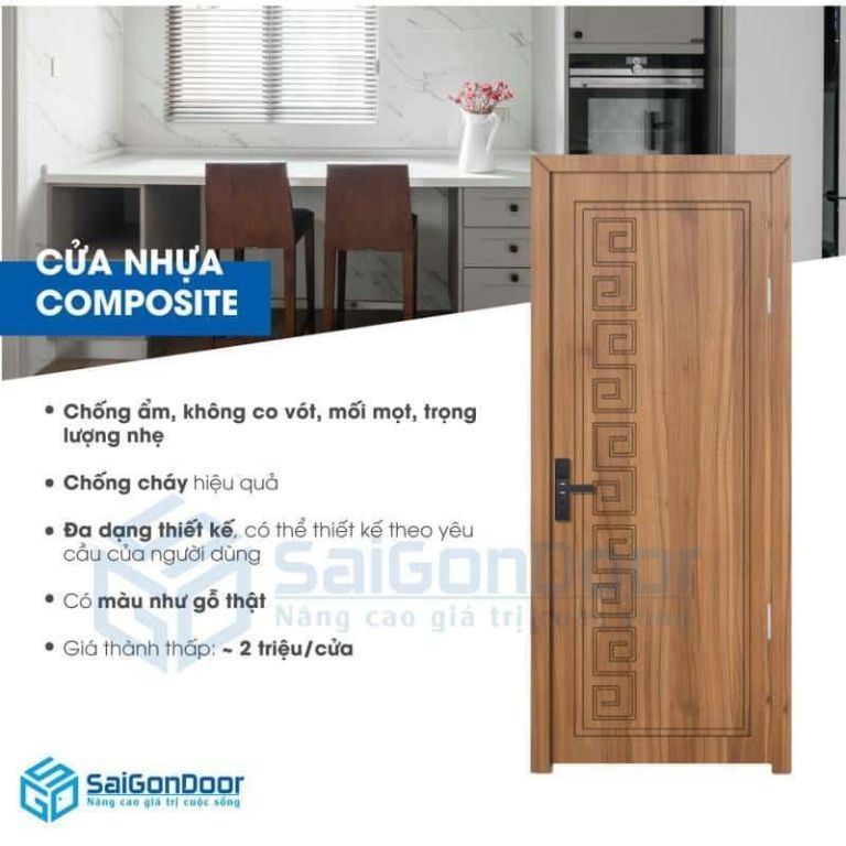 3 LOẠI CỬA PHÙ HỢP CHO CHUNG CƯ CAO CẤP 16 Cửa nhựa Composite phù hợp lắp đặt các công trình chung cư cao cấp