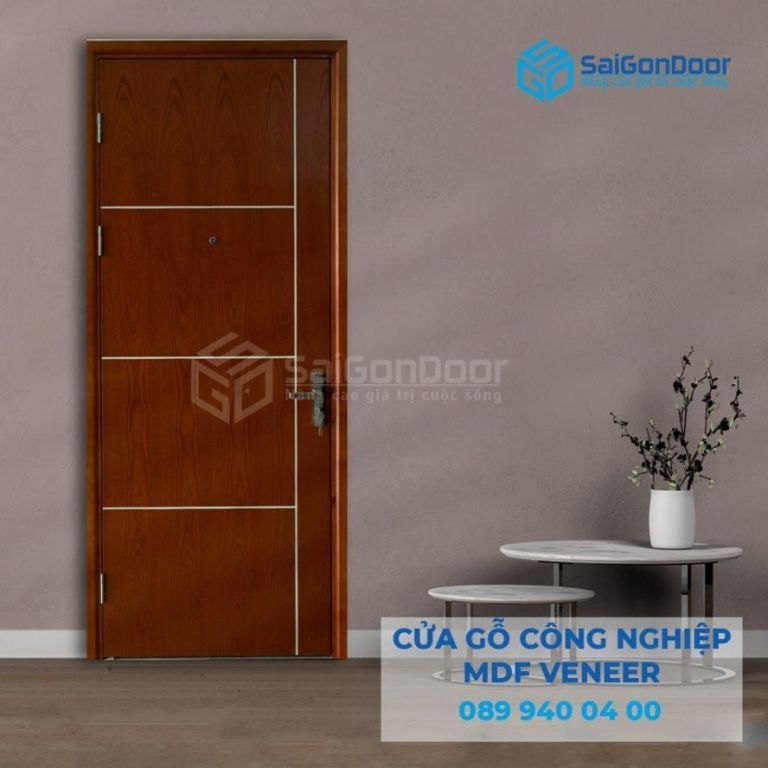 3 LOẠI CỬA PHÙ HỢP CHO CHUNG CƯ CAO CẤP 13 Cua go CN MDF veneer P1R4b cam xe