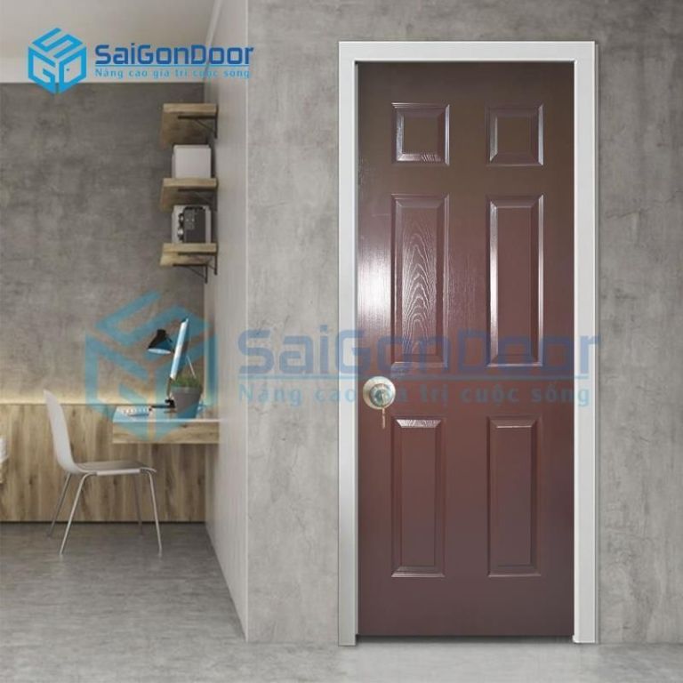 Cửa Gỗ HDF Veneer V6A-CAM XE 4 HDF.V6A CAM XE 1