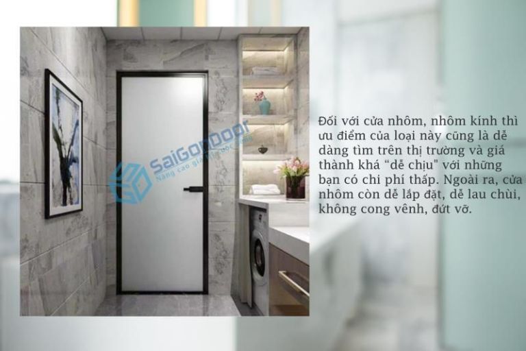 3 loại cửa nhà tắm thông dụng. 17 cua nhom cho nha ve sinh