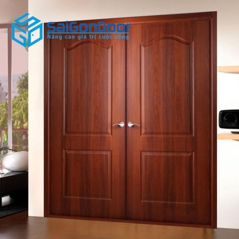 9 mẫu cửa đẹp đáng mua sắm nhất tại SaiGonDoor 11 Cửa gỗ tự nhiên 2 cánh