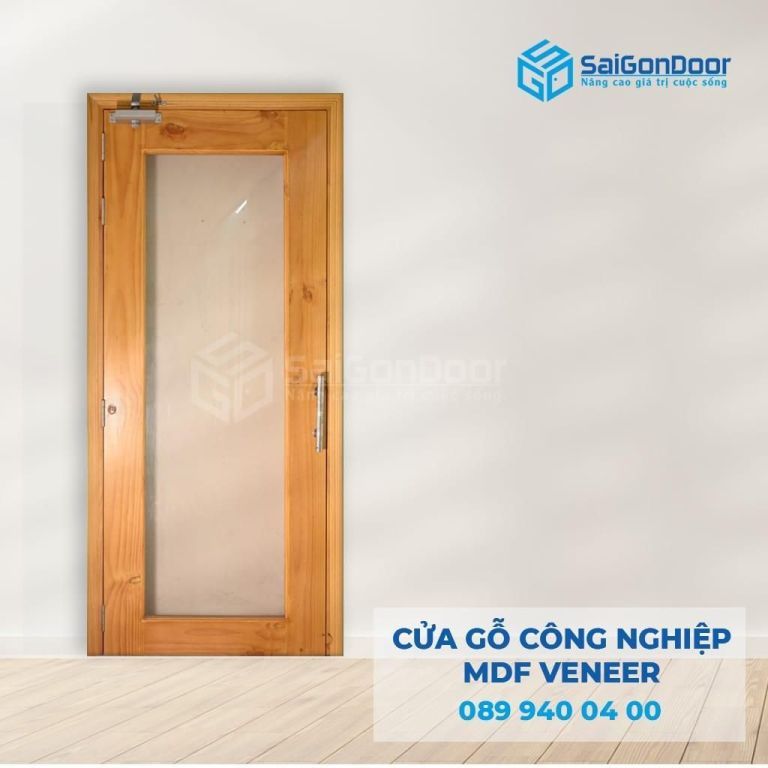 Những điều cần biết về Cửa gỗ MDF giá rẻ 17 Cua go MDF Veneer o kinh