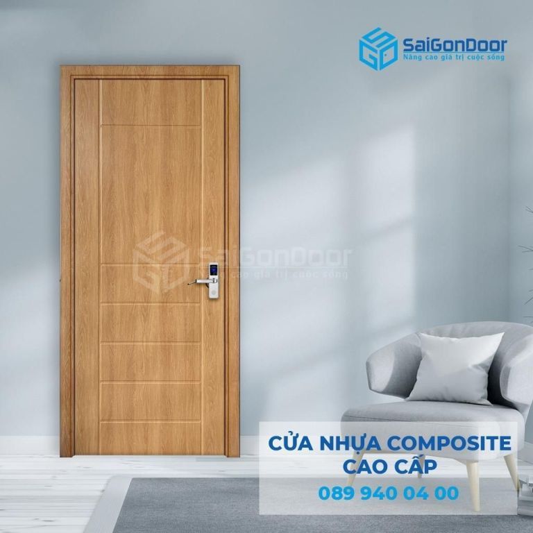 Cửa nhựa composite làm cửa phòng khách Cửa nhựa composite làm cửa phòng khách
