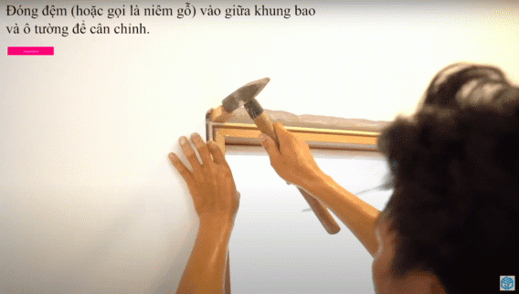 Đóng đệm để cân chỉnh Đóng đệm để cân chỉnh