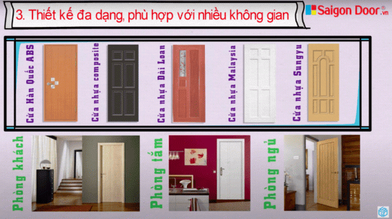 Cửa gỗ công nghiệp và cửa nhựa cao cấp - SAIGONDOOR 16 Cửa nhựa cao cấp