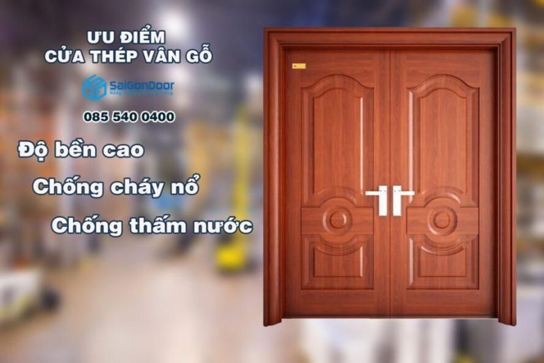 NHỮNG ĐIỀU CẦN BIẾT VỀ CỬA THÉP VÂN GỖ 11 uu diem cua cua thep van go
