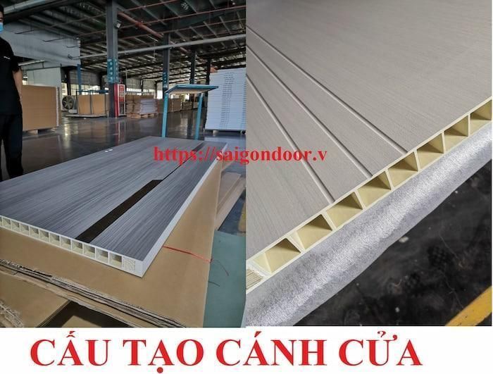 Cấu tạo cánh cửa nhựa gỗ composite