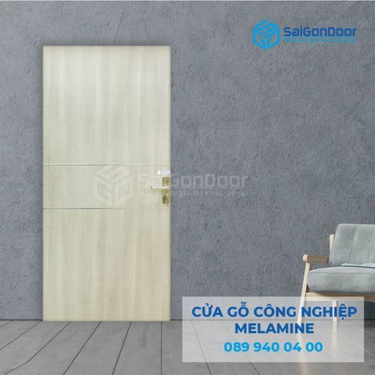 Cửa gỗ MDF Melamine có giá đắt hơn cửa gỗ MDF Veneer, dao động từ 2.100.000đ – 2.200.000đ/m2 Báo giá cửa gỗ phòng ngủ MDF Melamine