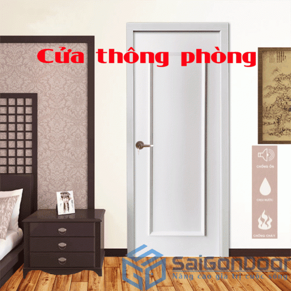 Cửa nhựa gỗ composite là gì? Những điều cần biết về cửa composite 5 Cua nhua Composite 1PN cuathongphong