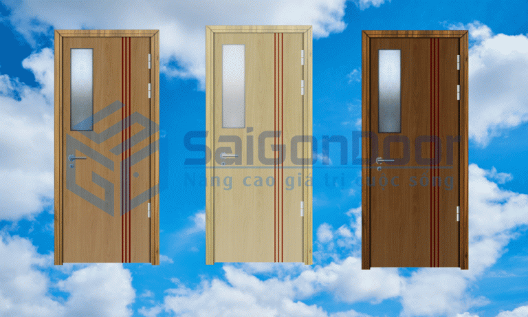Giới thiệu chi tiết cấu tạo cửa gỗ chống cháy 3 Một số mẫu mã cửa gỗ chống cháy tại SAIGONDOOR