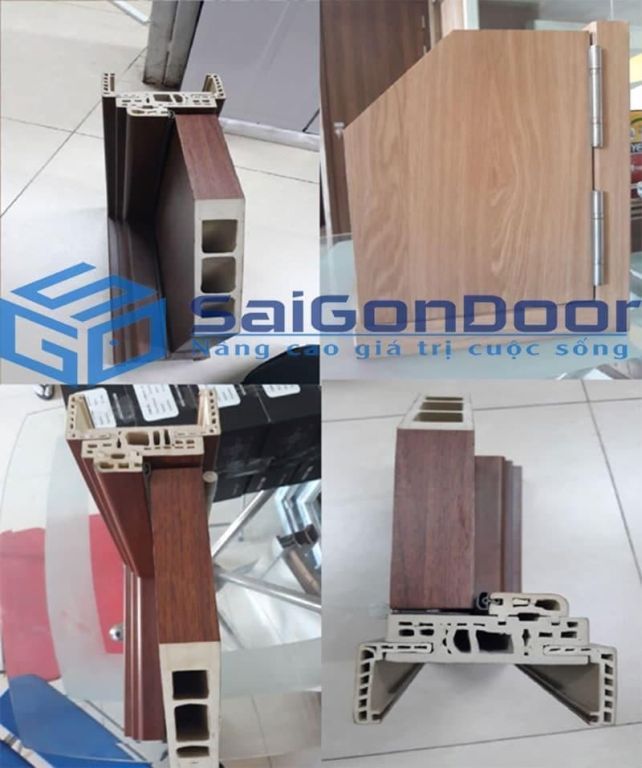 Cửa nhựa có lớp ngoài bằng vân gỗ giống gỗ thật Cửa nhựa có lớp ngoài bằng vân gỗ giống gỗ thật