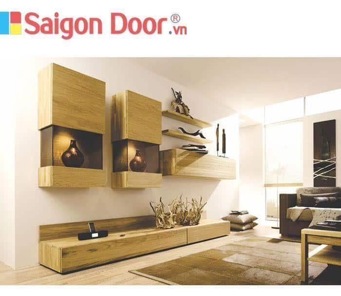 Nội thất gỗ tối ưu hóa không gian 10 ke tivi 1