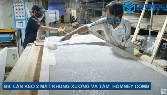 QUY TRÌNH SẢN XUẤT CỬA GỖ CÔNG NGHIỆP HDF, MDF VENEER 4 quy trinh san xuat cua go cong nghiep4