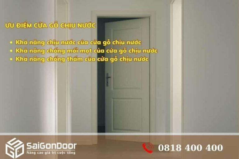 Ngoài những ưu điểm trên, cửa gỗ chịu nước còn có những ưu điểm sau: Ngoài những ưu điểm trên, cửa gỗ chịu nước còn có những ưu điểm sau: