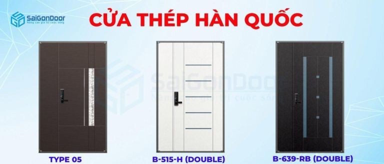 CỬA THÉP HÀN QUỐC - AN TOÀN MANG TRONG MÌNH VẺ HIỆN ĐẠI 13 Mẫu cửa thép Hàn Quốc kiểu MBC