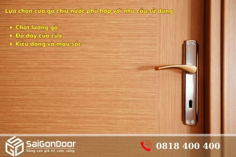 Kiểu dáng và màu sắc của cửa gỗ chịu nước cũng rất quan trọng để phù hợp với không gian sử dụng Kiểu dáng và màu sắc của cửa gỗ chịu nước cũng rất quan trọng để phù hợp với không gian sử dụng