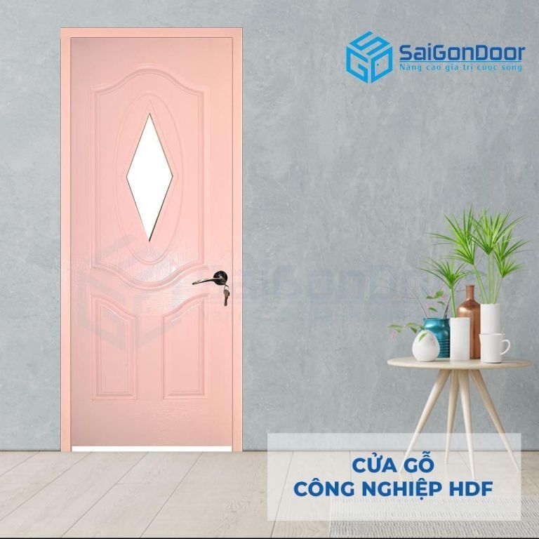 CỬA GỖ CÔNG NGHIỆP HDF 3AGL-C4 5 Cửa gỗ công nghiệp HDF 3AGL-C4