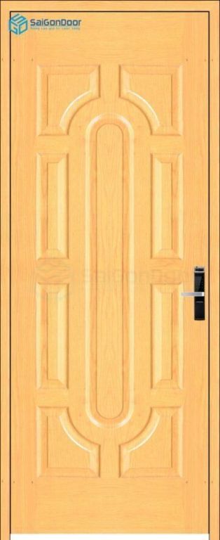 Cửa Gỗ Công Nghiệp HDF Veneer 019 soi 16 Cửa gỗ công nghiệp HDF Veneer 019 soi