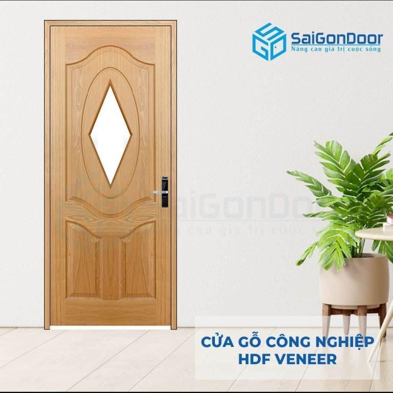 Cửa Gỗ Công Nghiệp HDF Veneer 3AG1-oak 5 Cửa gỗ công nghiệp HDF Veneer 3AG1-oak.