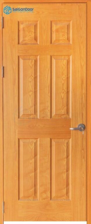 WOODEN DOOR HDF VENEER 6A-soi 16 Cửa gỗ công nghiệp HDF Veneer 6A-soi