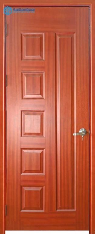 Cửa gỗ công nghiệp HDF Veneer 6B sapele