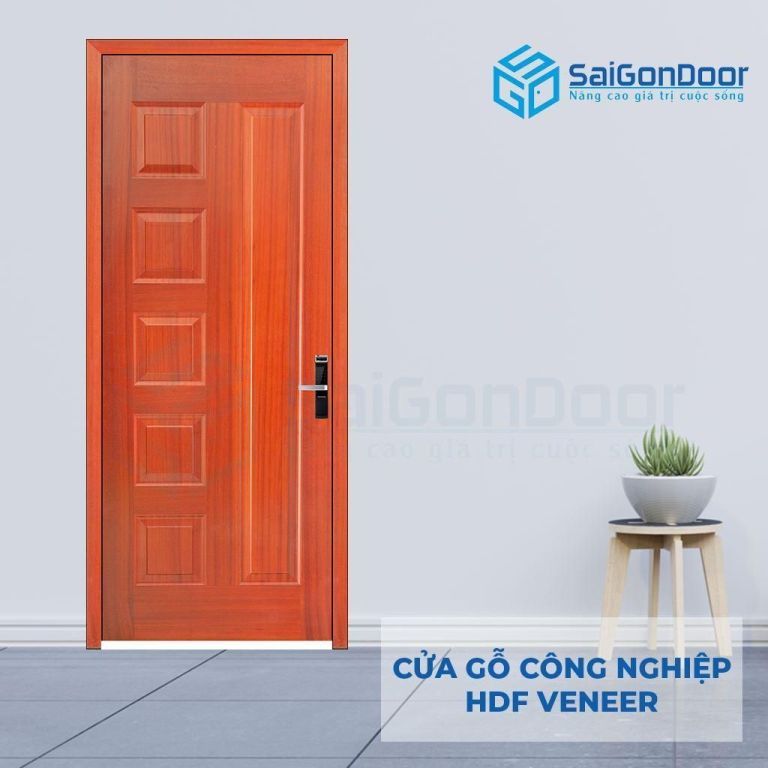 Cửa Gỗ Công Nghiệp HDF Veneer 6B-sapely 5 Cửa gỗ công nghiệp HDF Veneer 6B-sapely