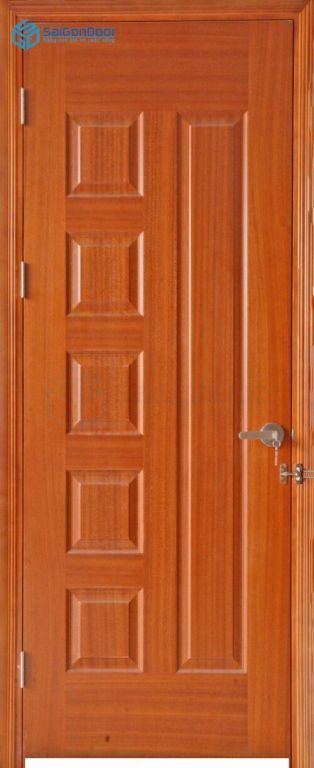 Cửa gỗ công nghiệp HDF Veneer 6B-xoan dao