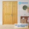 Cửa Gỗ Công Nghiệp HDF Veneer 9A ash 2 canh nho lon 3 Cửa gỗ công nghiệp HDF Veneer 9A ash 2 canh nho lon