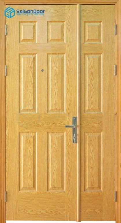 Cửa Gỗ Công Nghiệp HDF Veneer 9A ash 2 canh nho lon 7 Cửa gỗ công nghiệp HDF Veneer 9A ash 2 canh nho lon