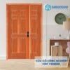 Cửa gỗ công nghiệp HDF Veneer 9A-sapele