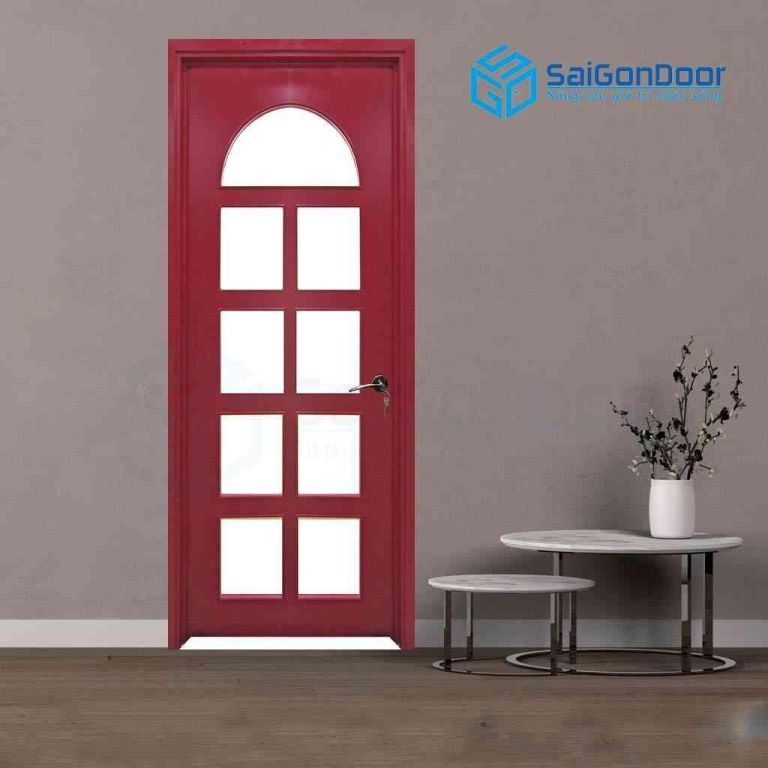 CỬA GỖ CÔNG NGHIỆP MDF VENEER P1G9 mau do 5 Cửa gỗ công nghiệp MDF Veneer P1G9 mau do