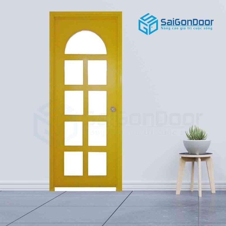 CỬA GỖ CÔNG NGHIỆP MDF VENEER P1G9 mau vang 5 Cửa gỗ công nghiệp MDF Veneer P1G9 mau vang