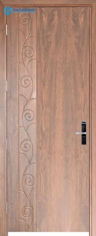 CỬA GỖ CÔNG NGHIỆP MDF VENEER phu pvc 9 Cửa gỗ công nghiệp MDF Veneer phu pvc