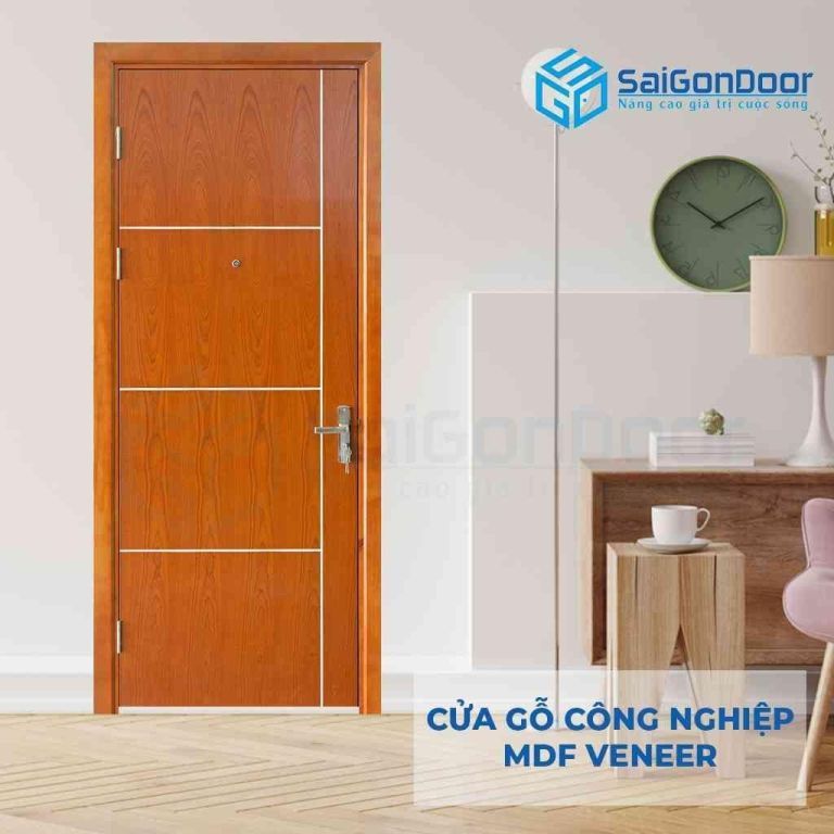 CỬA GỖ CÔNG NGHIỆP MDF VENEER P1R4-xoan dao 5 Cửa gỗ công nghiệp MDF Veneer P1R4-xoan dao
