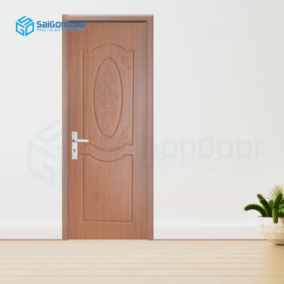 Kích thước cửa thông phòng đẹp "Tiêu chuẩn" cho mọi gia đình 10 Cửa nhựa phòng ngủ PN Cua nhua Sungyu SYB 743