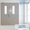Cửa Thép Chống Cháy TCC Cua thep chong chay 2P1G2 xam 5 Cửa thép chống cháy TCC Cua thep chong chay 2P1G2 xam
