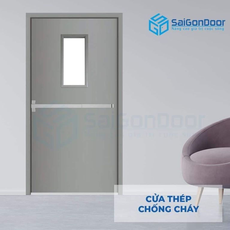 Cửa Thép Chống Cháy TCC P1G1 thoat hiem 6 Cửa thép chống cháy TCC P1G1 thoat hiem