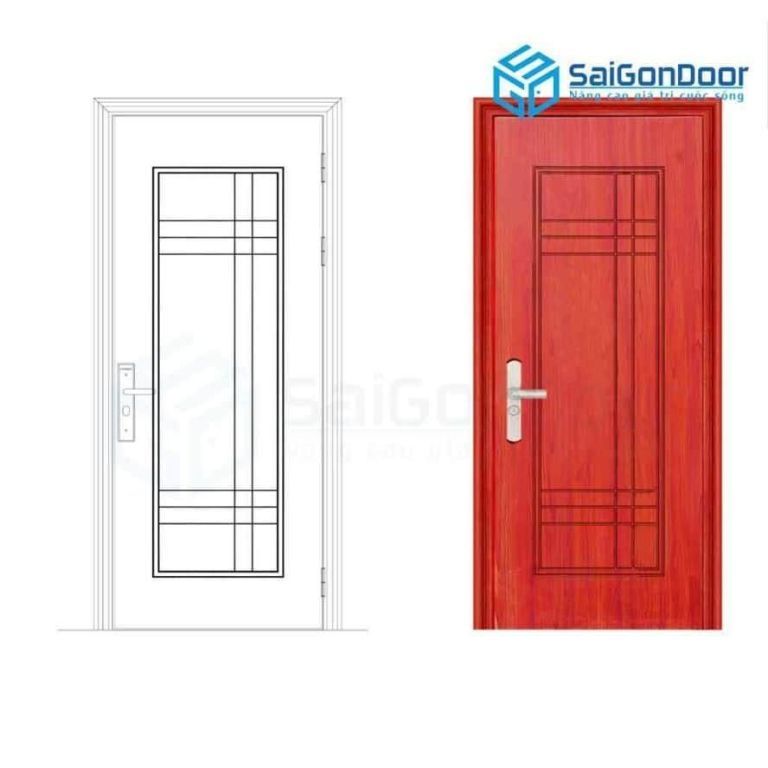 Cửa thép vân gỗ SGD GS1H19 14 Cửa thép vân gỗ SGD GS1H19