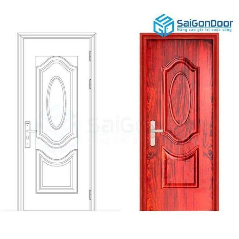 Cửa thép vân gỗ SGD GS1H5