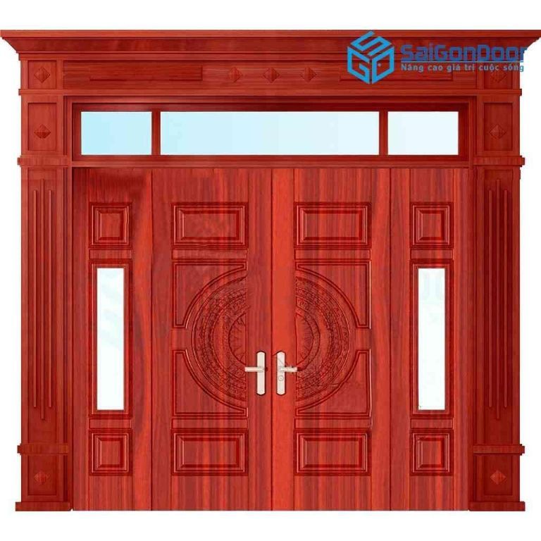 Cửa thép vân gỗ SGD GS4H15H8K 5 Cửa thép vân gỗ SGD GS4H15H8K