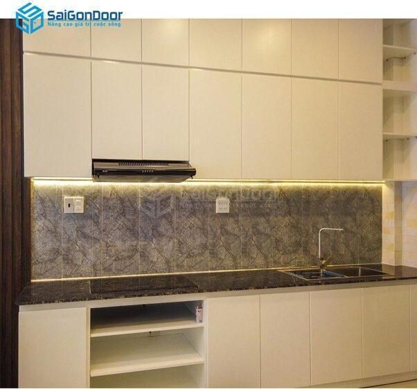 Tủ bếp chất liệu nhựa PVC Tủ bếp chất liệu nhựa PVC
