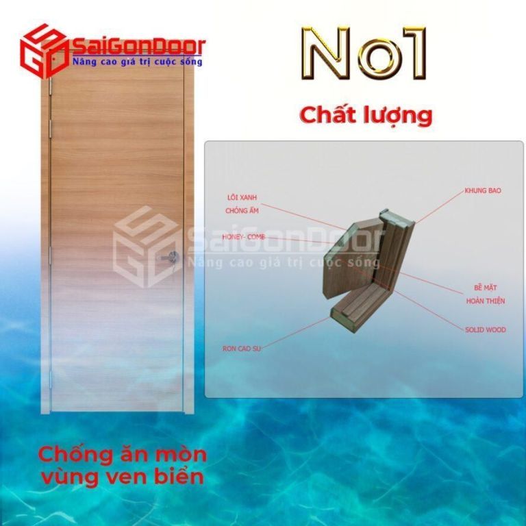 CÔNG TRÌNH VEN BIỂN - CỬA GỖ CÔNG NGHIỆP CÓ THÍCH HỢP 9 Cửa gỗ công nghiệp số 1 cho chất lượng