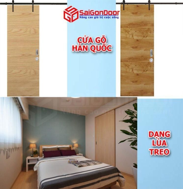 CỬA GỖ HÀN QUỐC - BÁO GIÁ CỬA GỖ HÀN QUỐC 2023 29 Cửa gỗ Hàn Quốc có thiết kế dạng lùa giúp tối ưu không gian