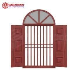 Vaulted wood grain steel door TVGVom-SGD-10