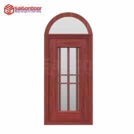 Vaulted wood grain steel door TVGVom-SGD-3
