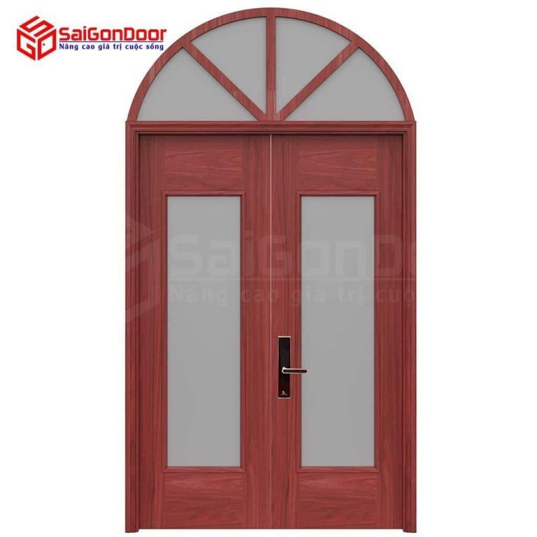 Vaulted wood grain steel door TVGVom-SGD-7 3 Thep van go vom SGD 7.jpg